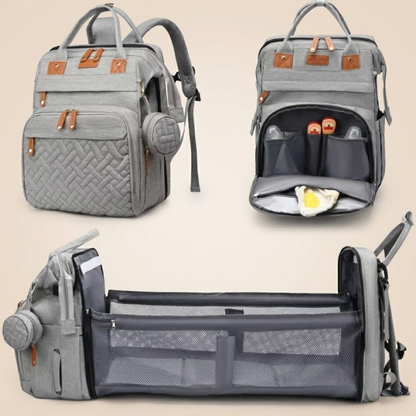 תיק עם מעמד החתלה מובנה